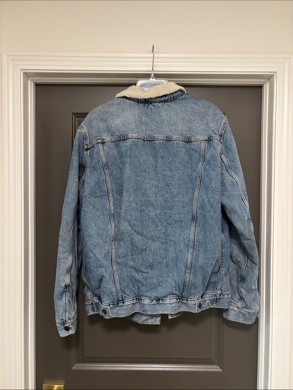 Levi’s denim Sherpa trucker jacket XL - Picture 3 of 5